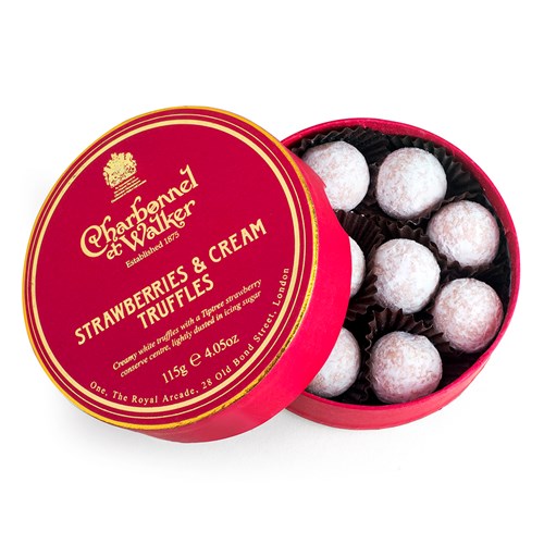 Charbonnel - Strawberries and Cream Chocolate Truffles 115g
